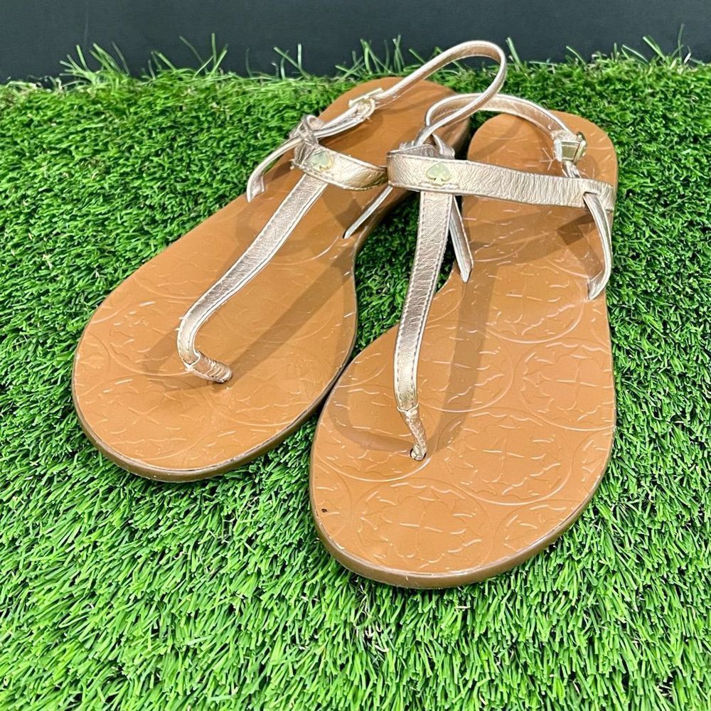 Kate Spade Rose Gold T-Strap Sandal